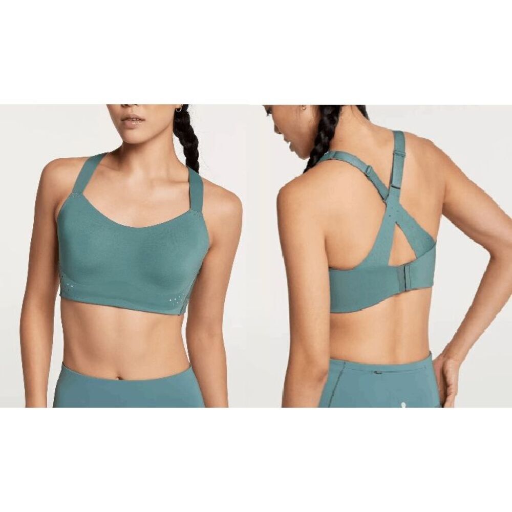 CALIA Women’s Empower High Impact Sports Bra 42E Adjustable Back Teal Green